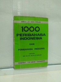 Image of 1000 Peribahasa Indonesia