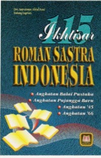 115 Ikhitisar Roman Sastra Indonesia