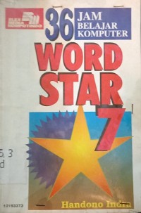 36 Jam Belajar Komputer Word Star 7