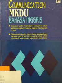 Image of Communication MKDU Bahasa Inggris