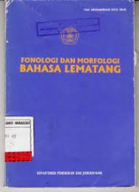 Image of Fonologi dan Morfologi Bahasa Lematang