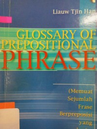 Glossary of Prepositional Phrase