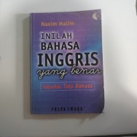 Inilah Bahasa Inggris Yang Benar