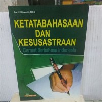 Image of Ketatabahasaan Dan Kesusastraan