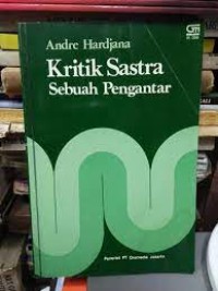 Kritik Sastra Sebuah Pengantar