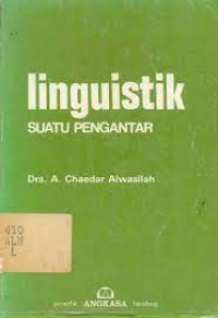 Linguistik Suatu Pengantar