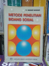 Image of Metode Penelitian Bidang Sosial