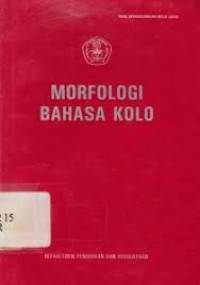 Morfologi Bahasa Kolo