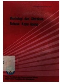 Morfologi dan Sintaksis Bahasa Kayu Agung