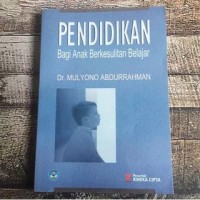 Pendidikan bagi Anak Berkesulitan Belajar