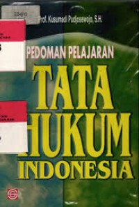 Image of Pengantar Tata Hukum Indonesia