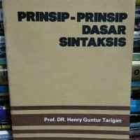 Prinsip-Prinsip Dasar Sintaksis