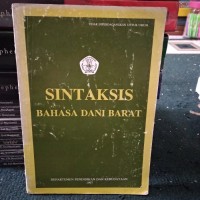 Sintaksis Bahasa Dani Barat