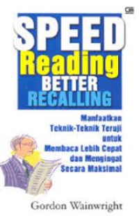 Image of Speed Reading Better Recalling