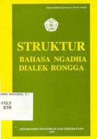Image of Struktur Bahasa Ngadha Dialek Rongga