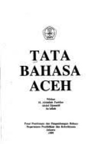 Tata Bahasa Aceh