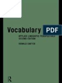 Vocabulary Applied Linguistic Perspectives