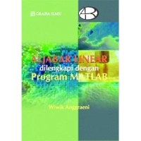 Image of Aljabar Linear Di Lengkapi  dengan Progam Matlab