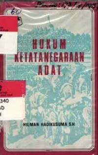 Image of Hukum Ketatanegaraan Adat