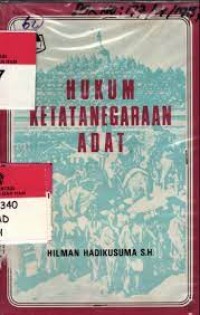 Hukum Ketatanegaraan Adat