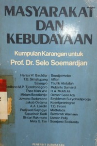 Image of Masyarakat Dan Kebudayaan