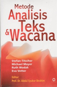 Image of Metode Analisis Teks & Wacana