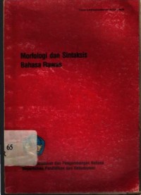 Image of Morfologi dan Sintaksis Bahasa Musi