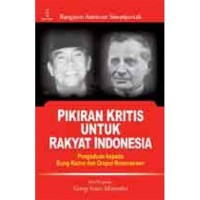 Image of Pikiran Kritis Untuk Rakyat Indonesia