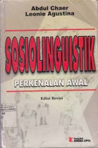 Image of Sosiolinguistik : Perkenalan Awal